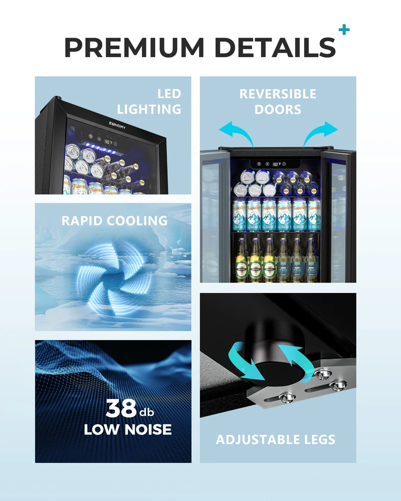 Euhomy Fizz 60 Beverage Refrigerator