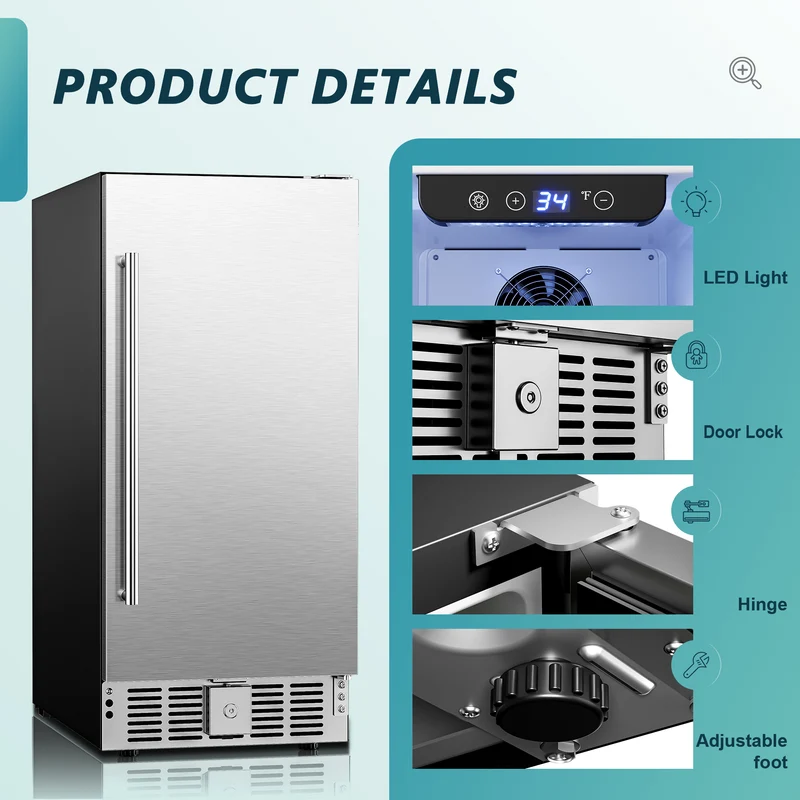 Euhomy Pulse 126 Beverage Refrigerator