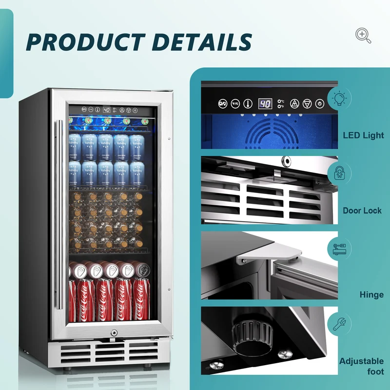 Euhomy Splash 126 Beverage Refrigerator
