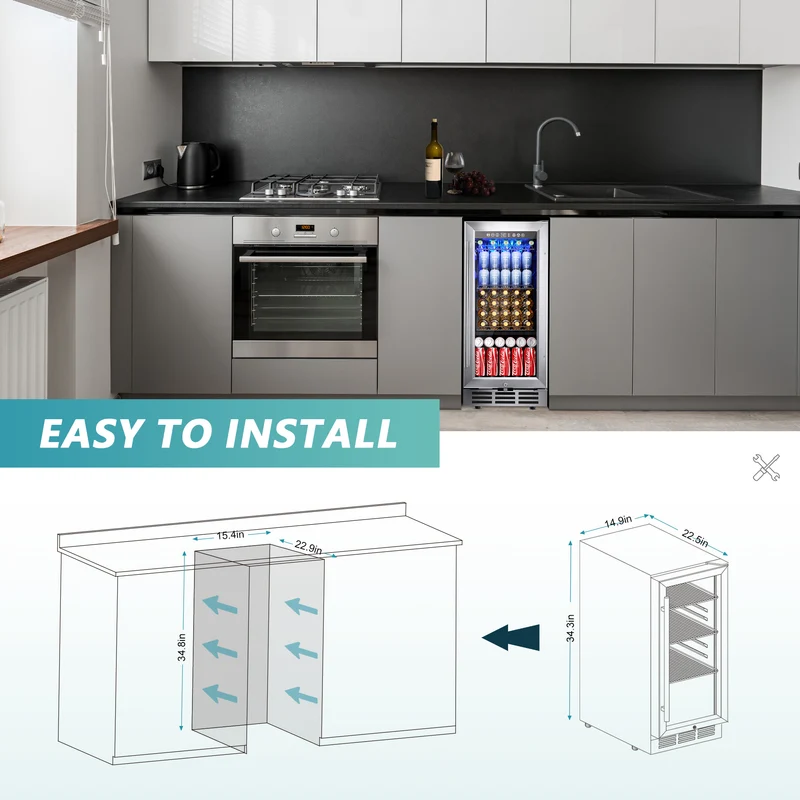Euhomy Splash 126 Beverage Refrigerator