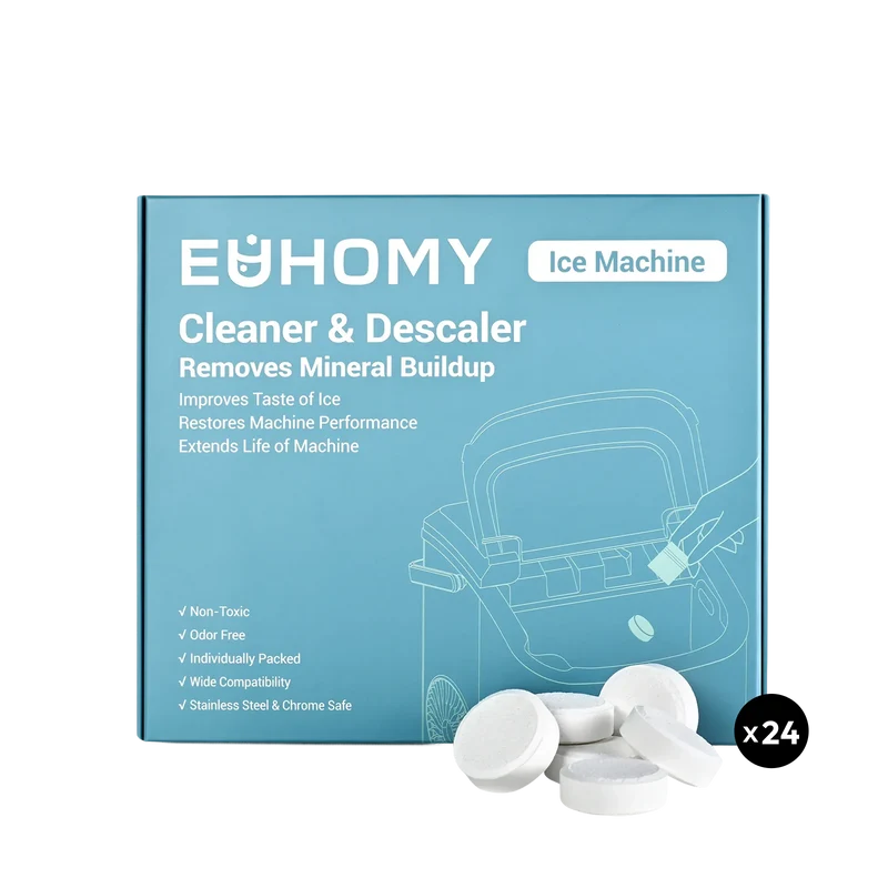 Euhomy Ice Maker Cleaner - 24 Clean Tablets, Powerful Cleansing