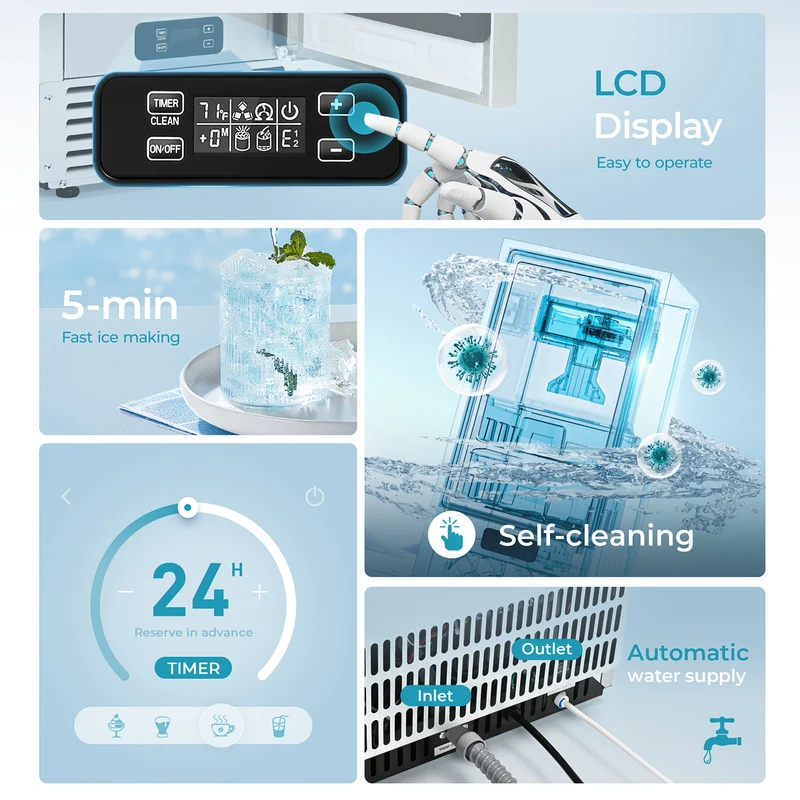 Euhomy Lyra S1 Nugget Commercial Ice Maker