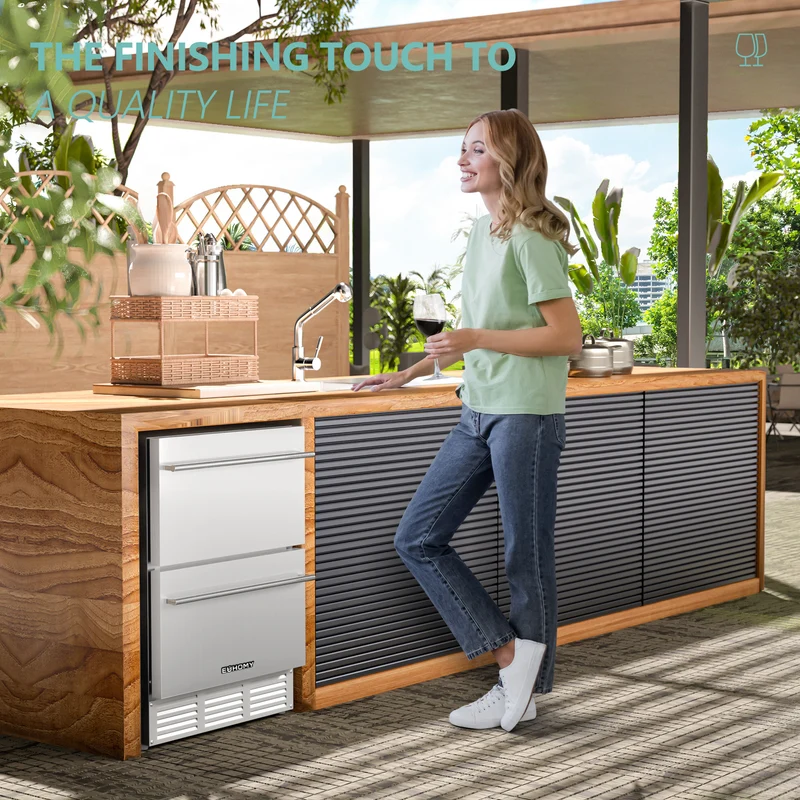 Euhomy Pulse Dual 150 Beverage Refrigerator