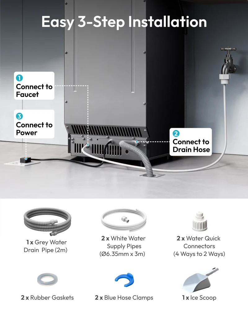 Euhomy Lucid M1 Cube Commercial Ice Maker