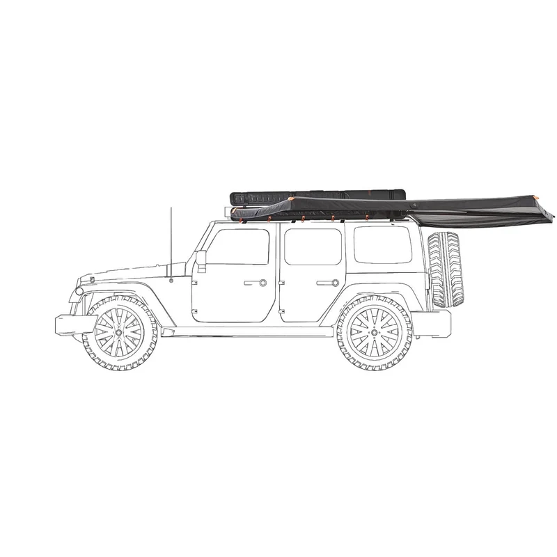 VICKYWOOD Seitenmarkise Hardcover 270° BRANCH RUGGED