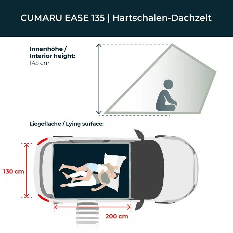 Dachzelt Vickywood Cumaru EASE 135