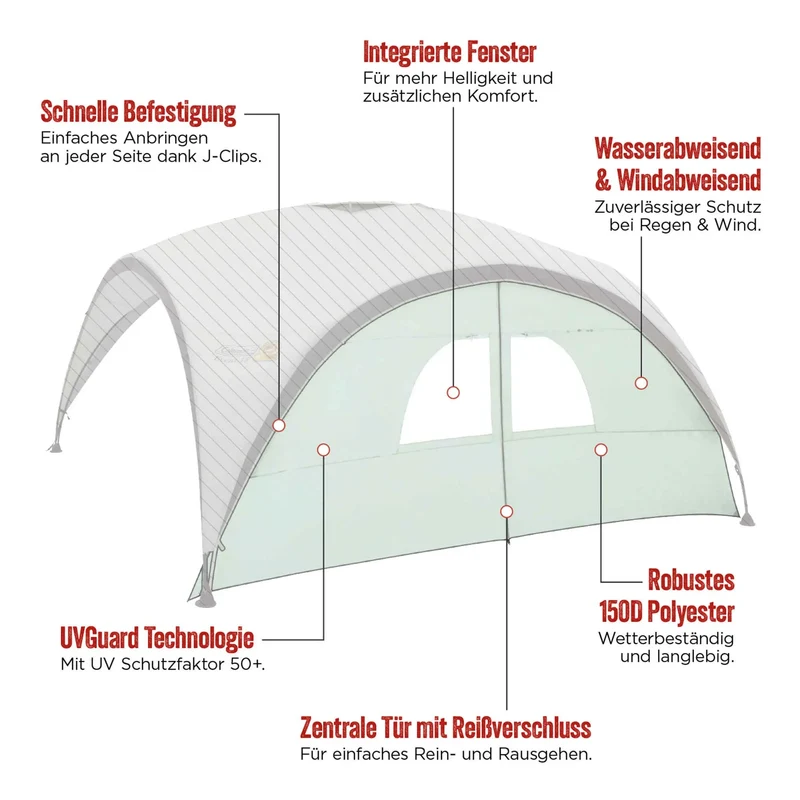 Coleman Seitenwand mit Tür und 2 Fenstern für Event Shelter Pro XL