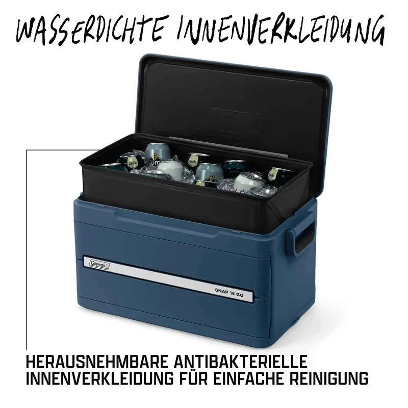 Coleman Snap ‘N Go 45QT | 42 Liter faltbare Kühlbox | 2 Tage Kühlung
