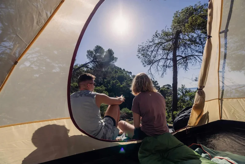 Coleman Darwin 4 Plus Summer | leichtes Kuppelzelt mit Vorraum | 4 Personen