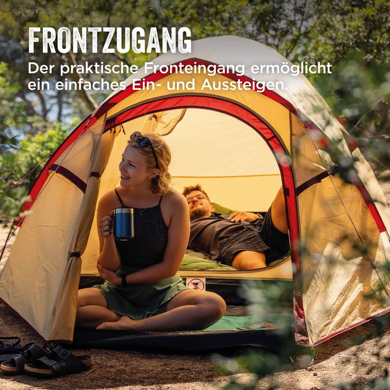 Coleman Darwin 3 Plus Summer | leichtes Kuppelzelt mit Vorraum | 3 Personen