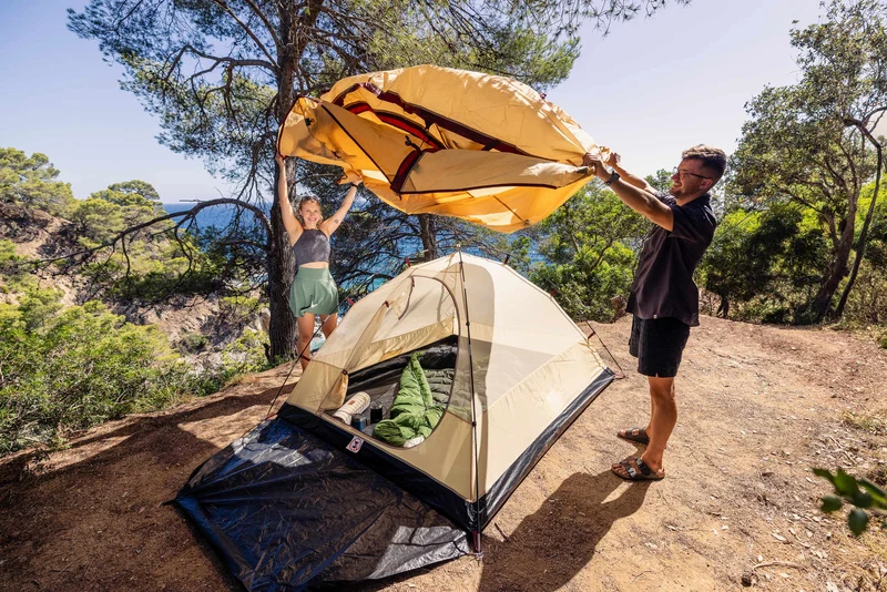 Coleman Darwin 3 Plus Summer | leichtes Kuppelzelt mit Vorraum | 3 Personen