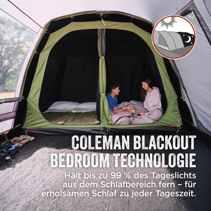 Coleman FastPitch Victoria Falls 4 BlackOut Familienzelt | 4 Personen