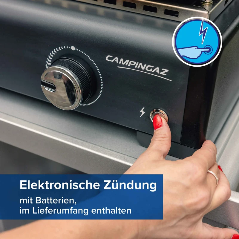 Campingaz Othello 1 CV Plancha-Gasgrill | Heiße Grillpllatte | 1 Brenner
