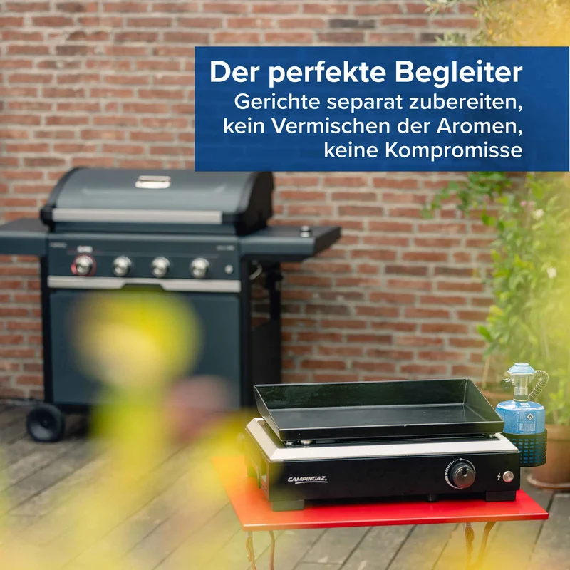 Campingaz Othello 1 CV Plancha-Gasgrill | Heiße Grillpllatte | 1 Brenner