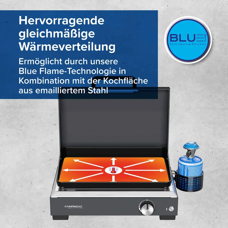 Campingaz Sigma 1 CV Plancha-Gasgrill | Heiße Grillplatte | 1 Brenner