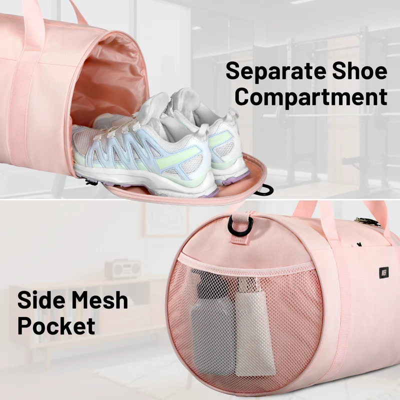 Sports Duffle Bag with Shoe Compartment & Wet Pocket