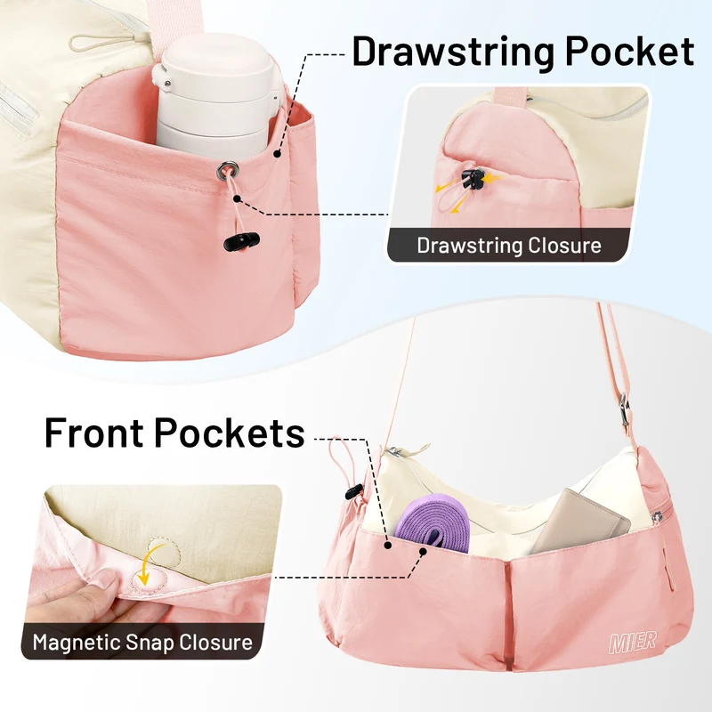 Women's Gym Bag Sports Duffel Bag with Wet Pocket