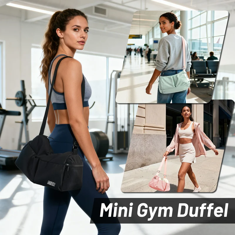 Women's Gym Bag Sports Duffel Bag with Wet Pocket