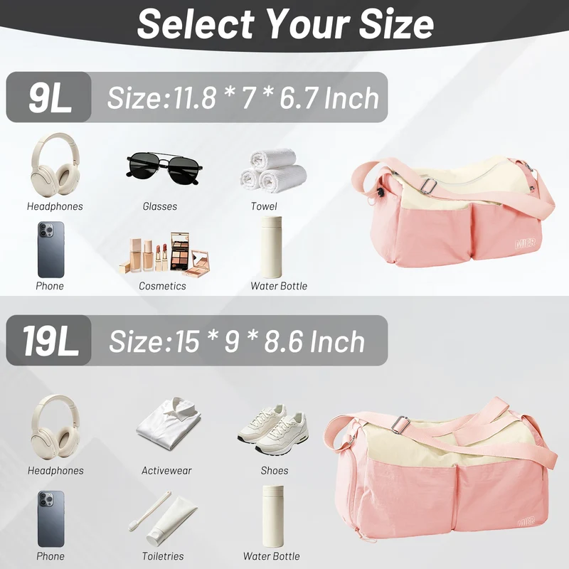 Women's Gym Bag Sports Duffel Bag with Wet Pocket