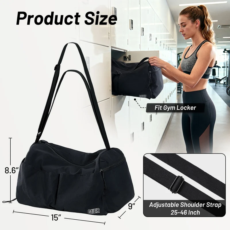 Women's Gym Bag Sports Duffel Bag with Wet Pocket