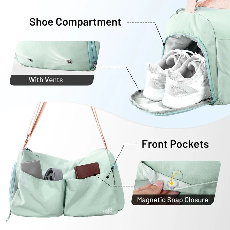 Women's Gym Bag Sports Duffel Bag with Wet Pocket