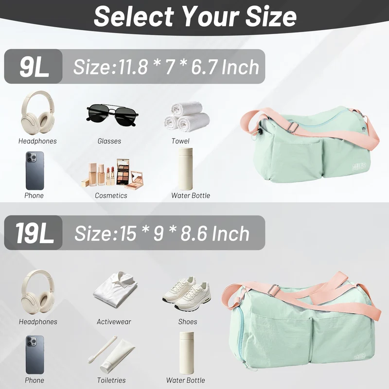 Women's Gym Bag Sports Duffel Bag with Wet Pocket