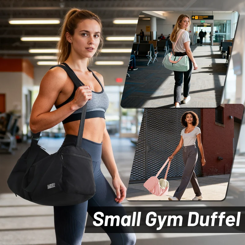 Women's Gym Bag Sports Duffel Bag with Wet Pocket