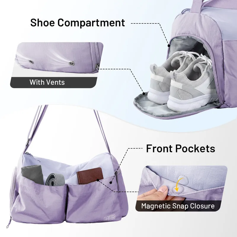 Women's Gym Bag Sports Duffel Bag with Wet Pocket