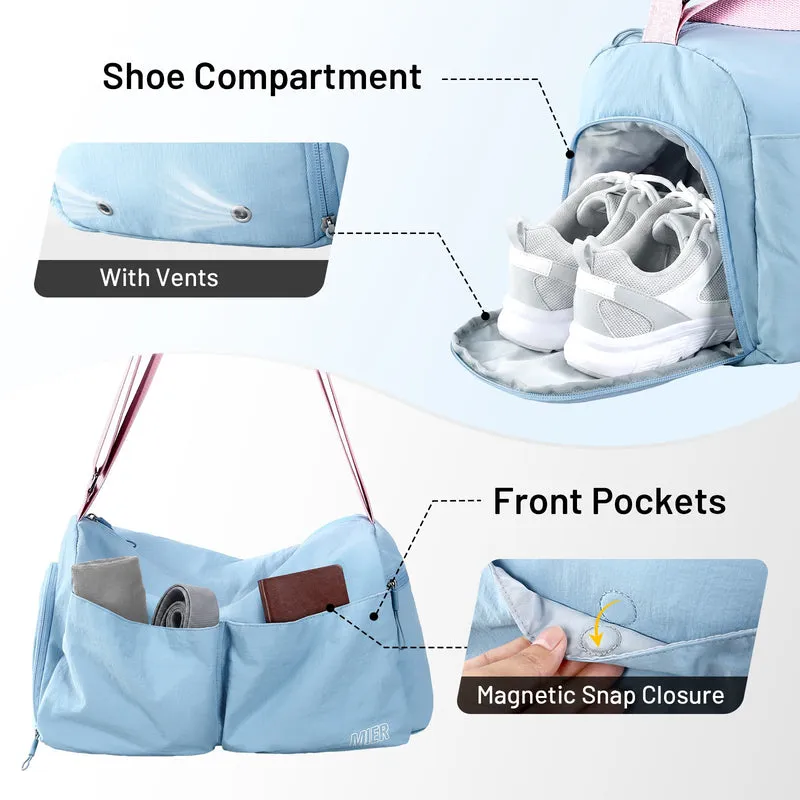 Women's Gym Bag Sports Duffel Bag with Wet Pocket