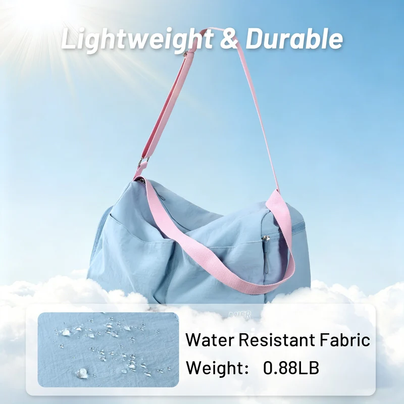 Women's Gym Bag Sports Duffel Bag with Wet Pocket