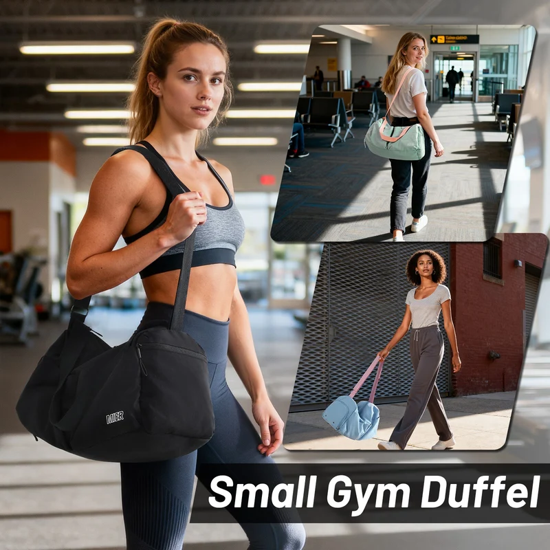 Women's Gym Bag Sports Duffel Bag with Wet Pocket
