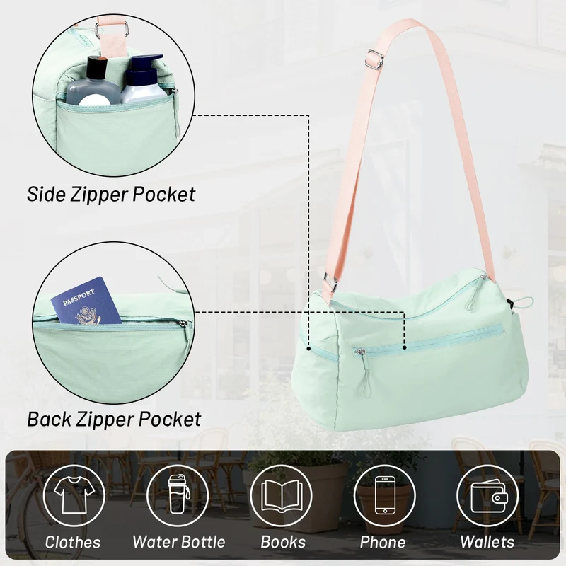 Women's Gym Bag Sports Duffel Bag with Wet Pocket