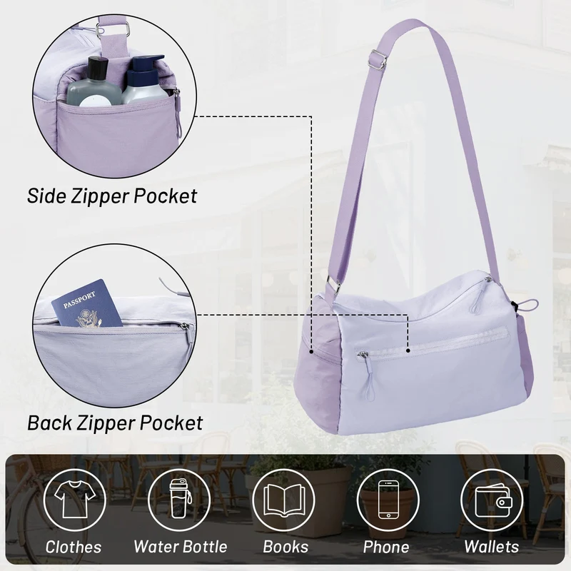 Women's Gym Bag Sports Duffel Bag with Wet Pocket