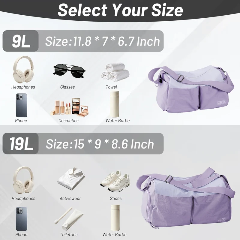Women's Gym Bag Sports Duffel Bag with Wet Pocket