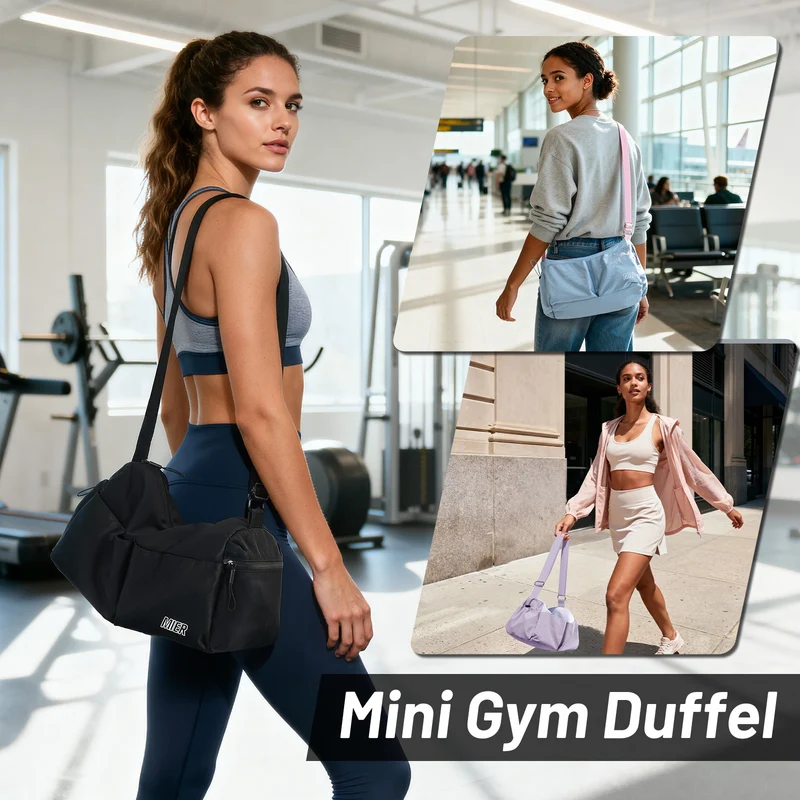 Women's Gym Bag Sports Duffel Bag with Wet Pocket
