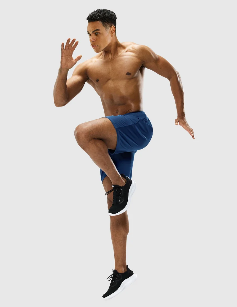Men's Quick-Dry Athletic Running Shorts without Pockets