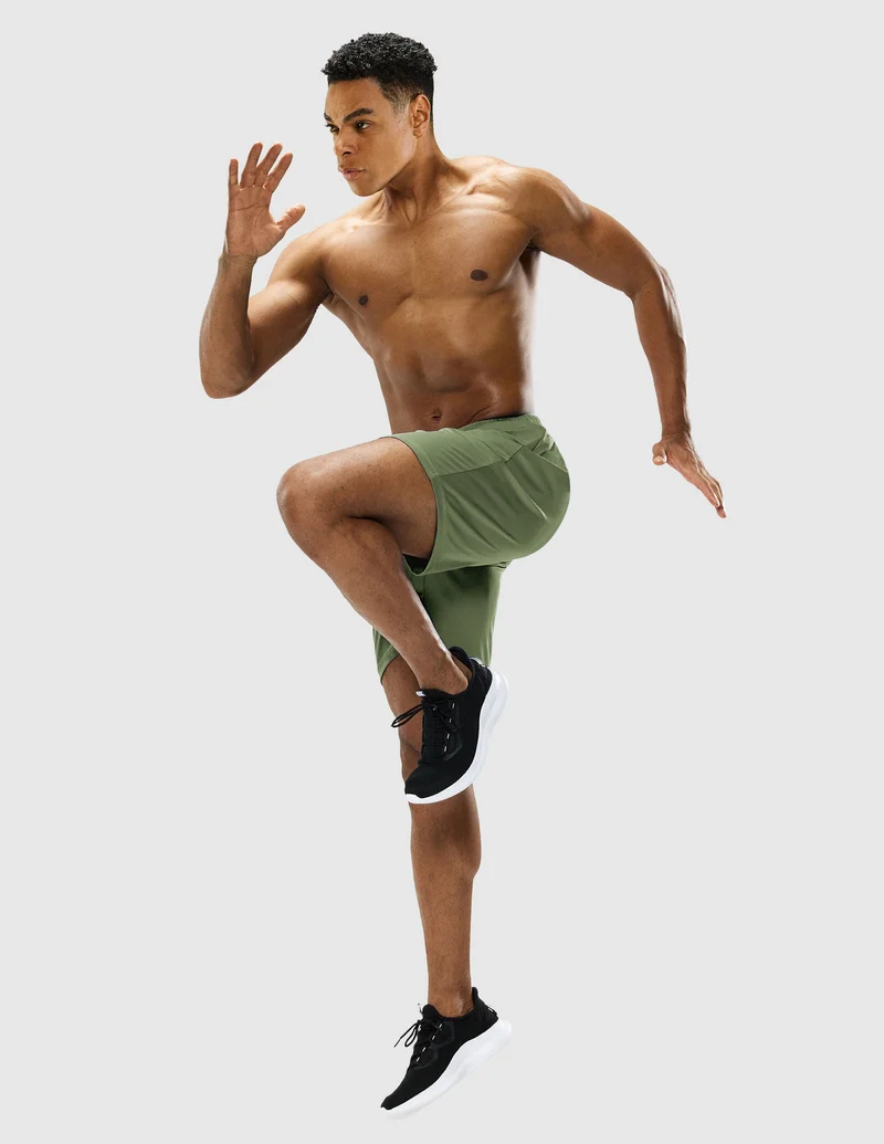 Men's Quick-Dry Athletic Running Shorts without Pockets