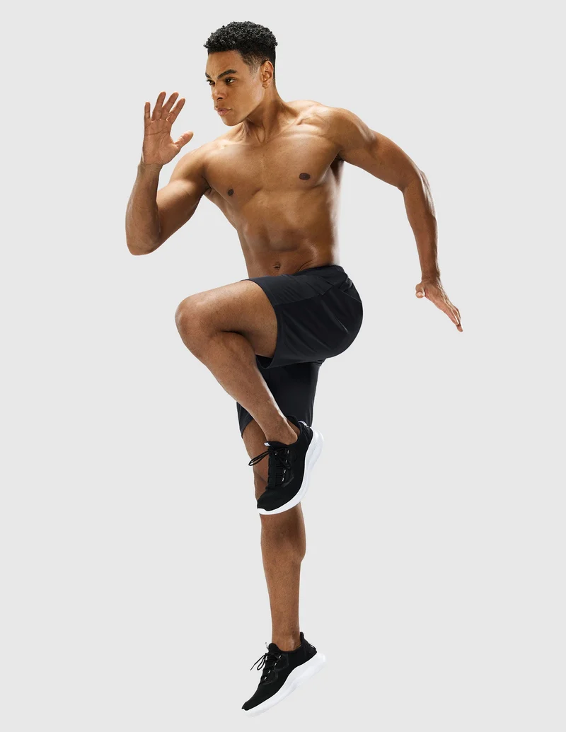Men's Quick-Dry Athletic Running Shorts without Pockets