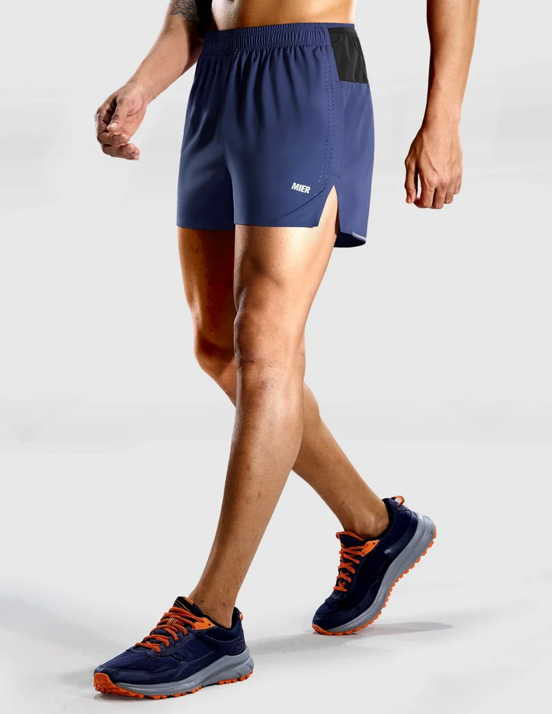 Limitless Men's 3.5" Running Shorts Marathon Training Shorts with Liner