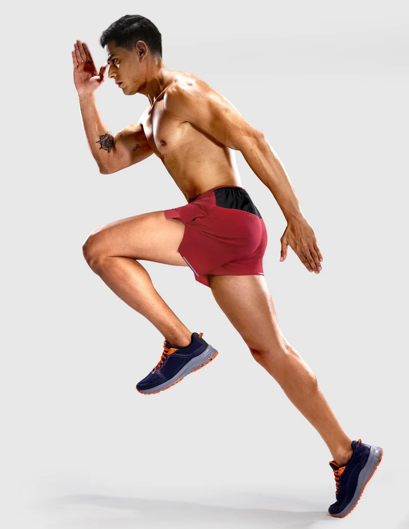 Limitless Men's 3.5" Running Shorts Marathon Training Shorts with Liner