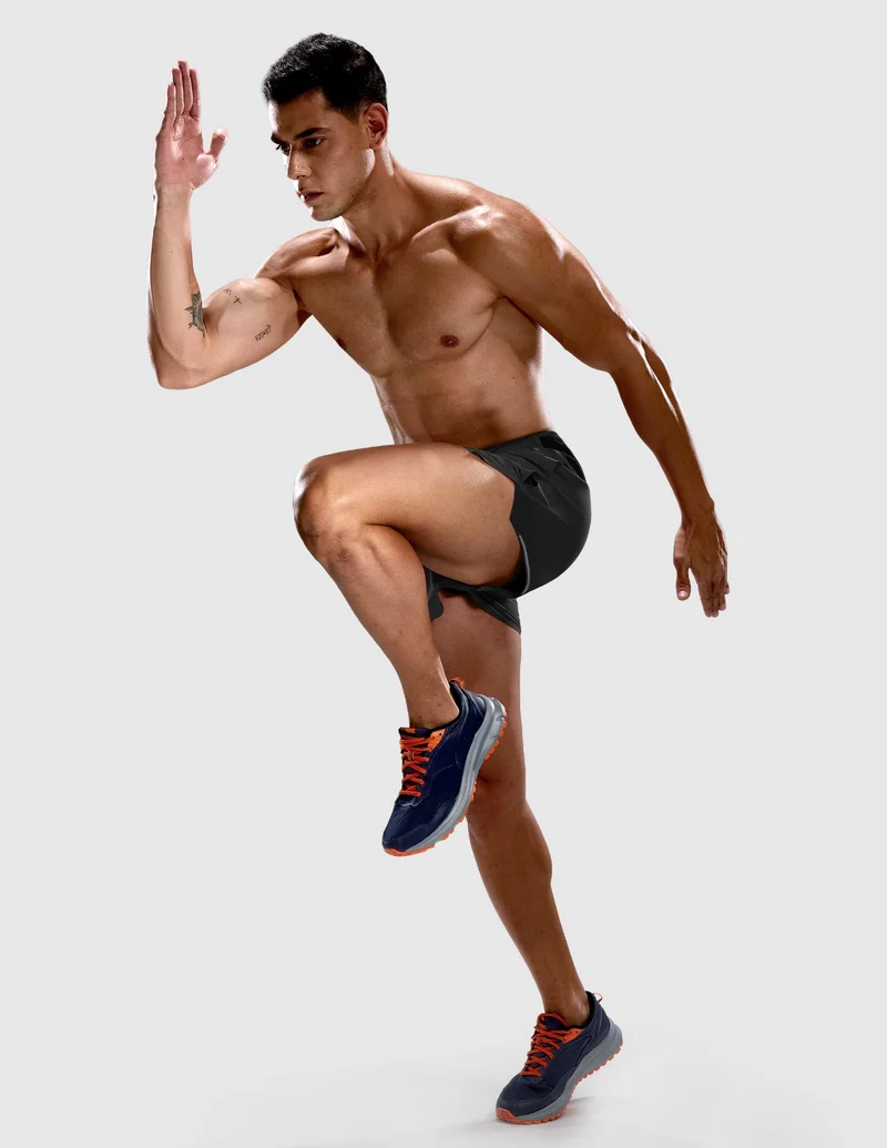 Limitless Men's 3.5" Running Shorts Marathon Training Shorts with Liner