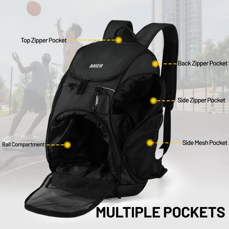 Basketball Backpack Large Sports Bag with Laptop Compartment