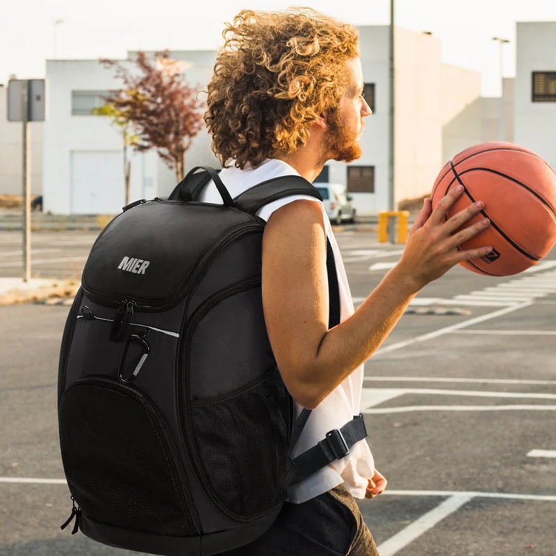 Basketball Backpack Large Sports Bag with Laptop Compartment