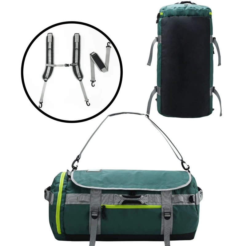 Large Duffel Backpack Sports Gym Bag with Shoe Compartment