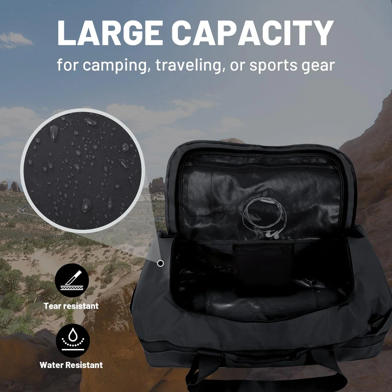 Large Convertible Backpack Duffle Heavy Duty Duffel Bag