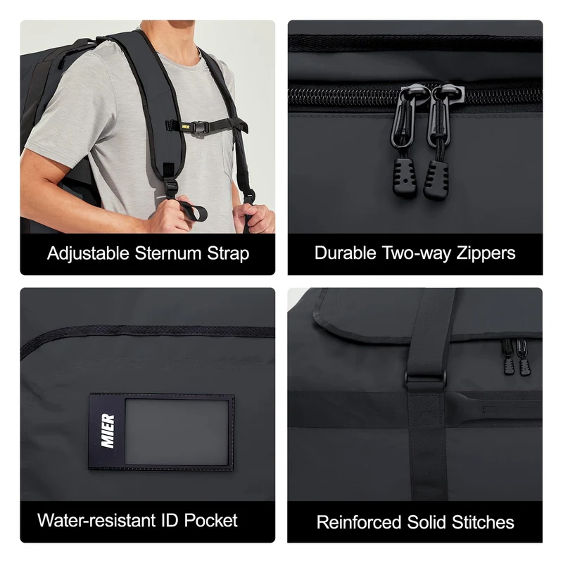 Large Convertible Backpack Duffle Heavy Duty Duffel Bag