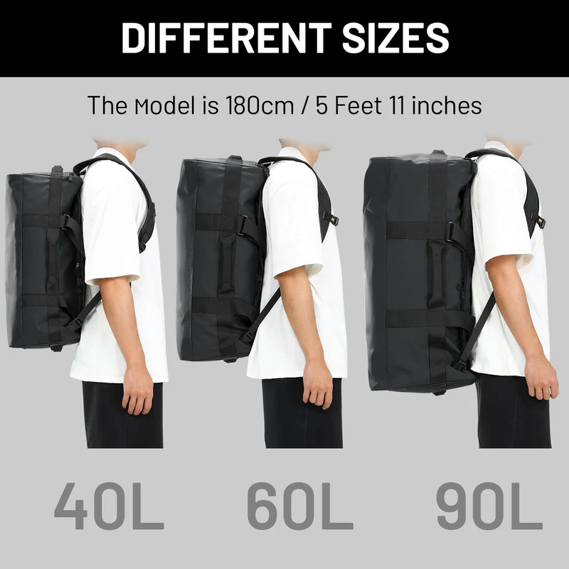 Large Convertible Backpack Duffle Heavy Duty Duffel Bag