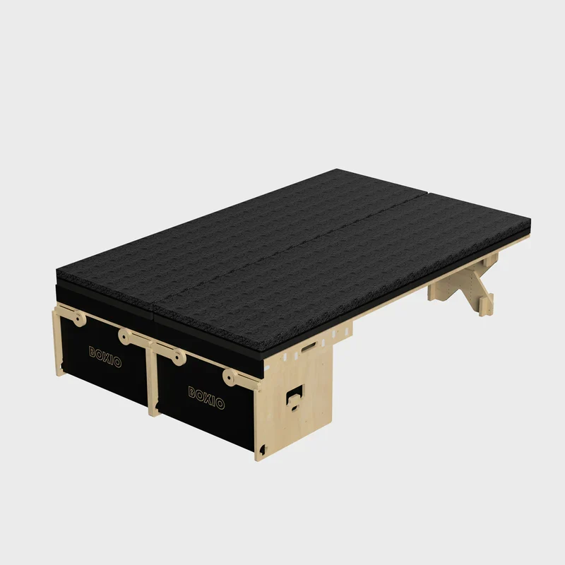 BOXIO RACK Modulare Campingbox mit Bett BUNDLE XL