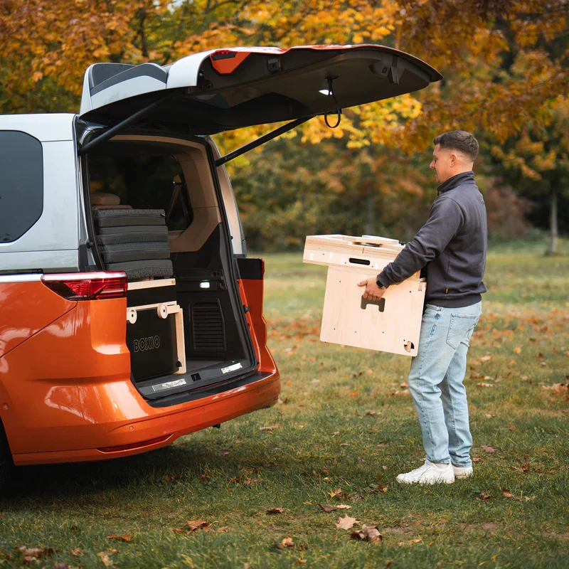 BOXIO RACK Modulare Campingbox mit Bett BUNDLE XL