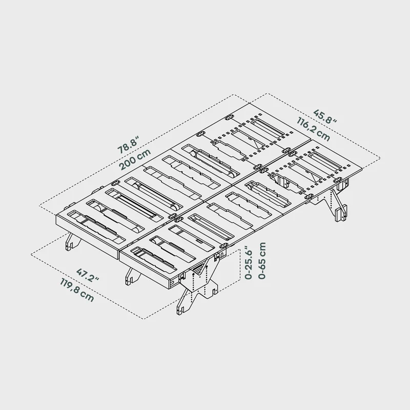 BOXIO RACK Modulares Campingbett L